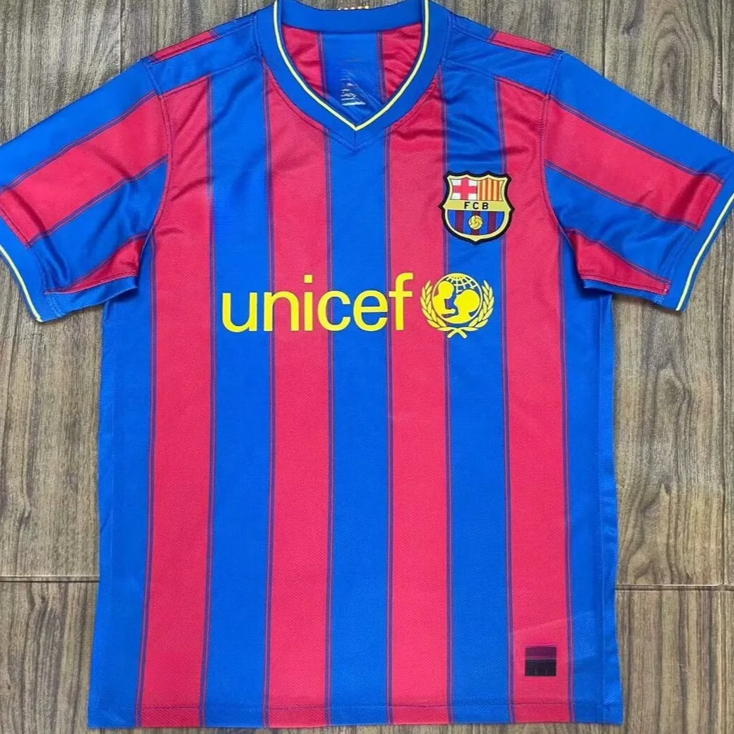 Barcelona Thai Soccer Uniform Retro Jersey Classic Nostalgic National Team Competition Training Clothes Short Sleeve Sportswear