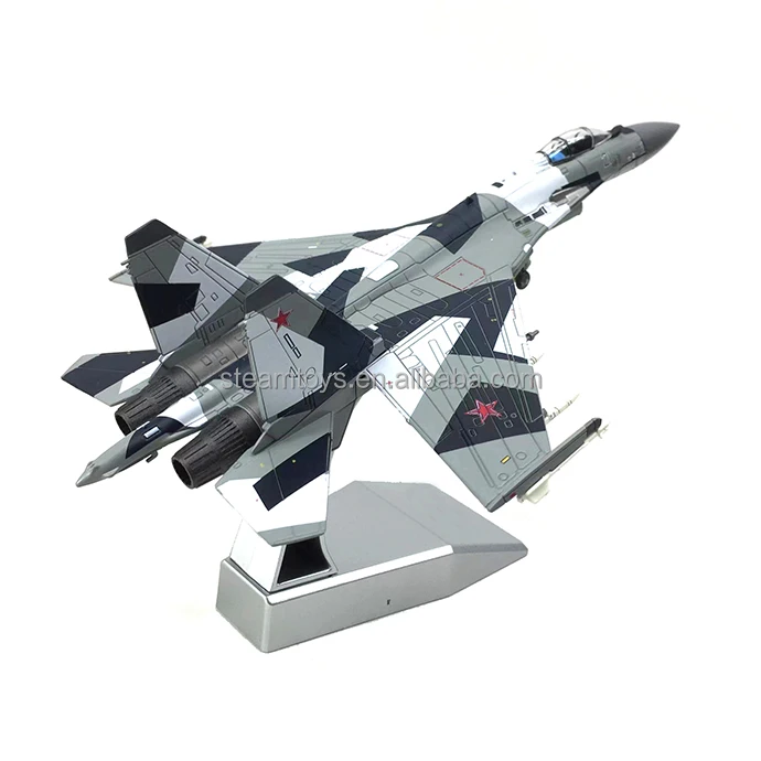 Diecast Fighter Model Su-35 Air-defence Multirole 1/100 Scale Military Aircraft Models su35 Flanker for Sale