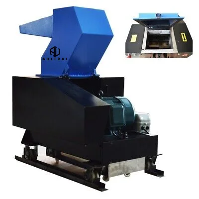 Single Shaft  Plastic Bottle Shredder Crushing Machine  Waste PP PE PVC Pipe Film Plastic Crusher