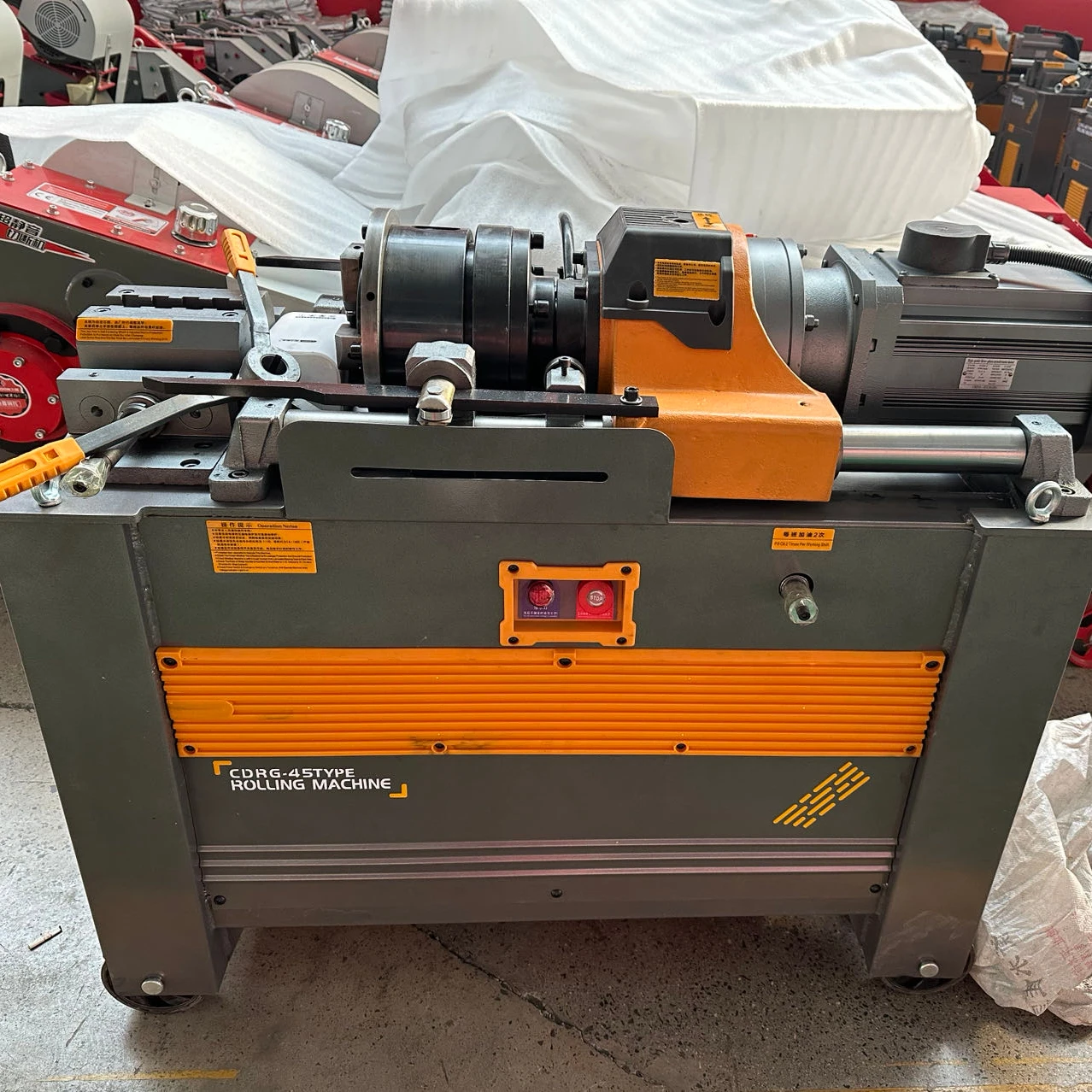 Used Reinforcing Steel Bar Rolling Threading Screw Making Machine with 380V Motor New Condition for Sale