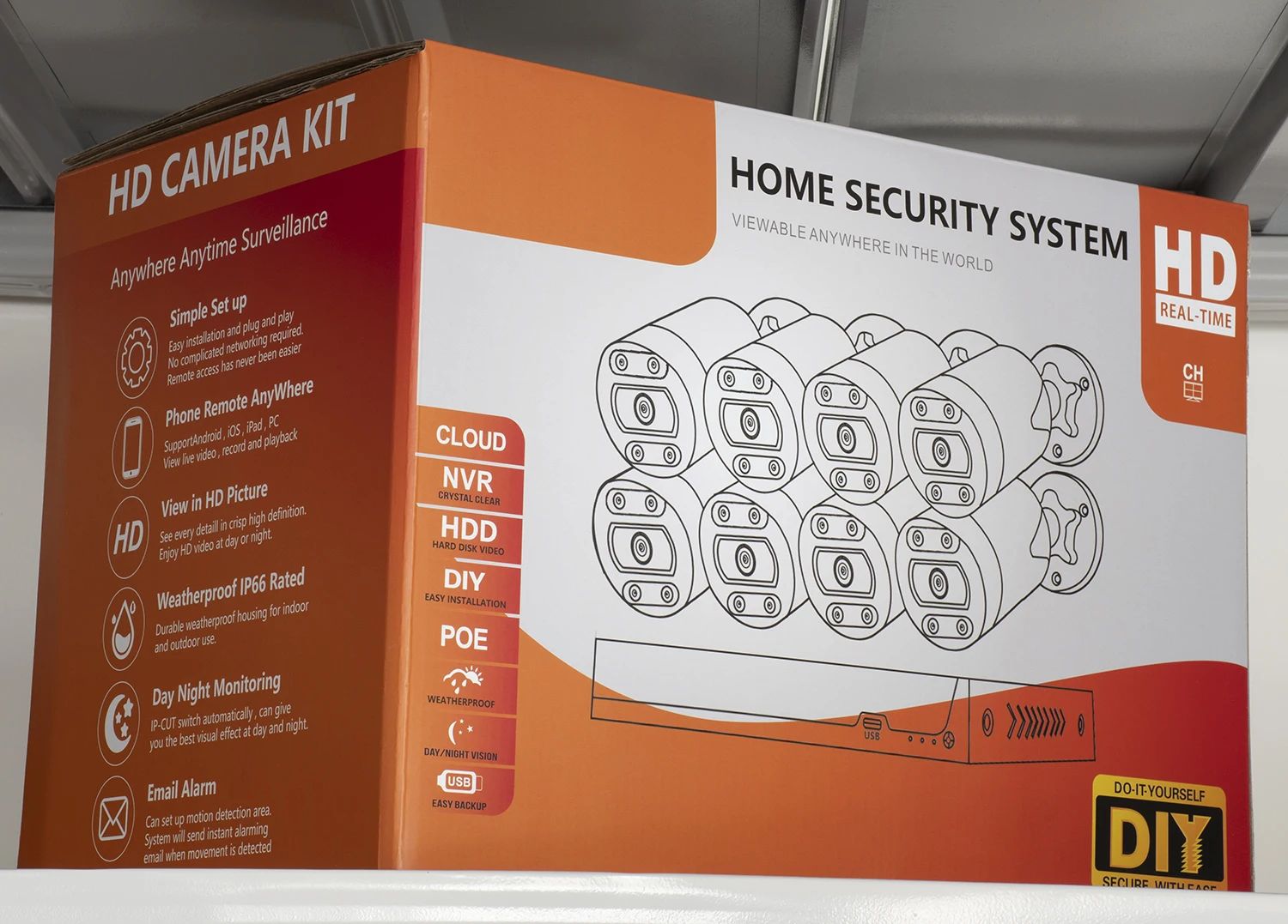  Home Surveillance Outdoor Waterproof 4K 8MP Camera 8 Channel CCTV Security System