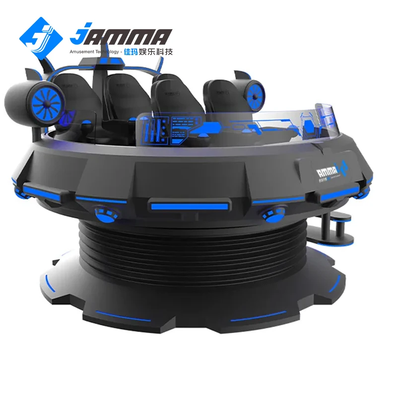 Jamma 5 Players 9D VR Cinema VR Dynamic Cinema Virtual Reality Spacecraft Simulator for  Amusement Fairground