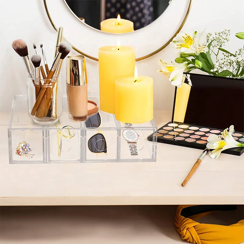 wholesale acrylic cosmetics display rack,clear sunglasses storage case, watch storage box,Two ways to use