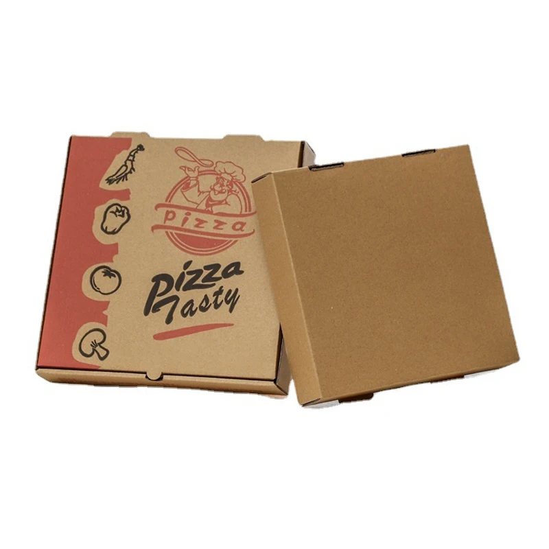 Wholesale Custom Design Printed Food Grade Biodegradable Packaging Pizza Boxes with Logo