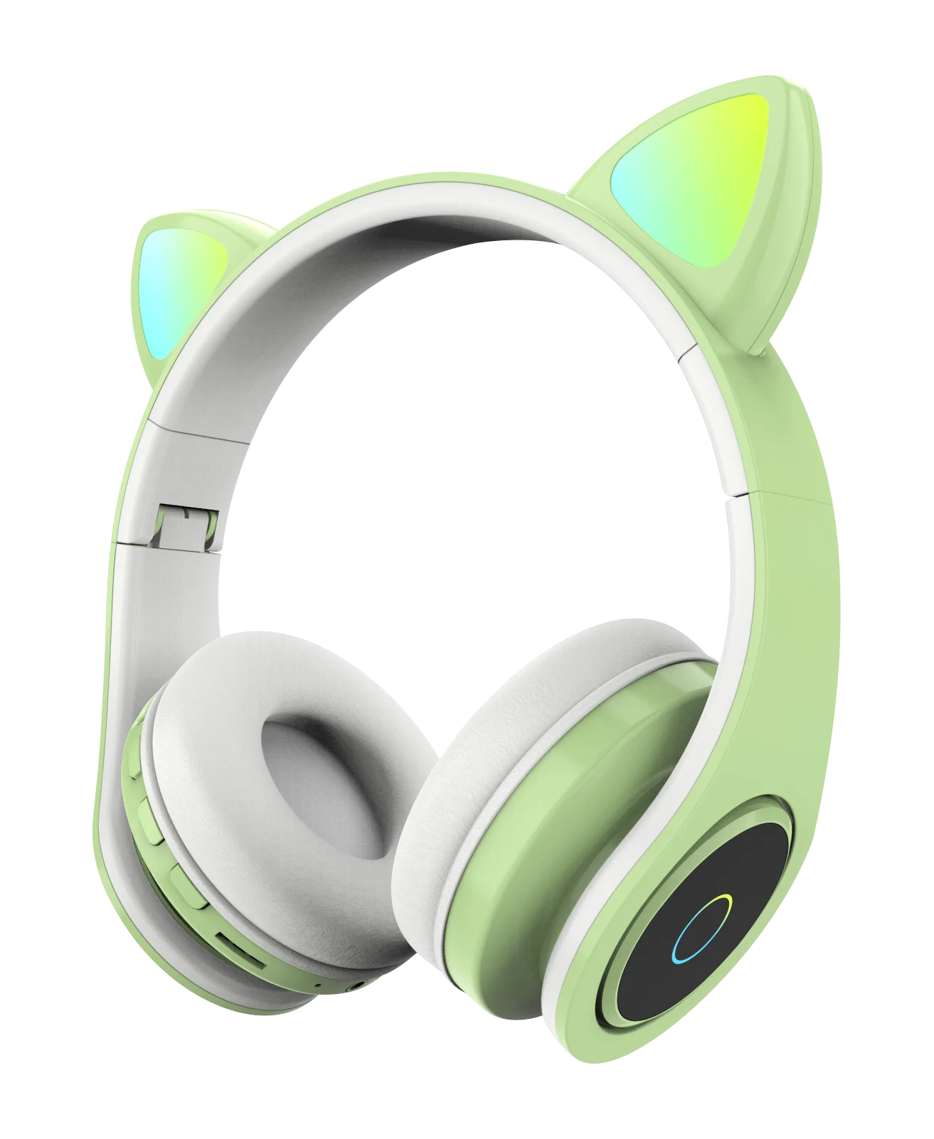 Hot selling Cute Cat ear M-02 Wireless headphone with LED light wireless earphone support TF card gaming headset for children