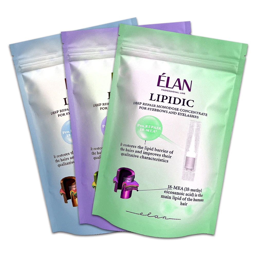 Custom printed logo plastic bag zipper cosmetic skin care facial mask stand up bag