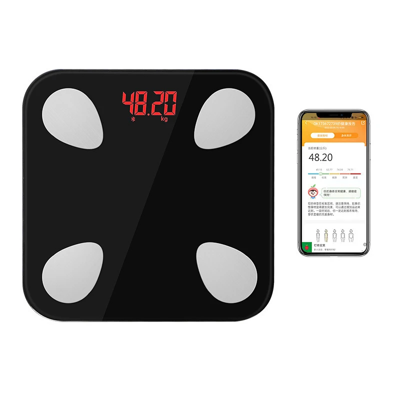 2024 household 180 kg smart scale and body fat weight analysis application digital Bmi scale