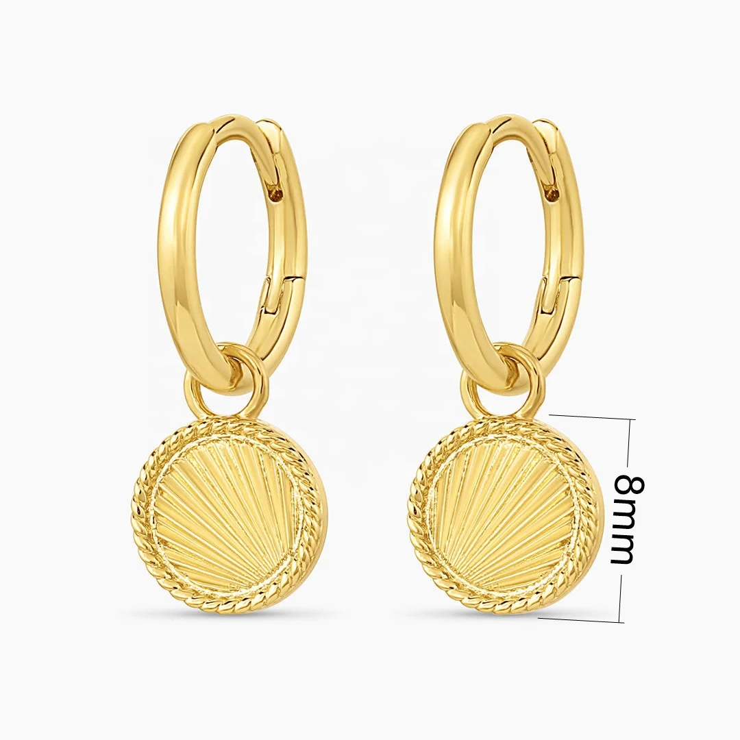 Lyburchi 925 Silver 14K Gold Plated Sunny Pendant Necklace Sun Ray Earrings Rings Summer Beach Jewelry Sets