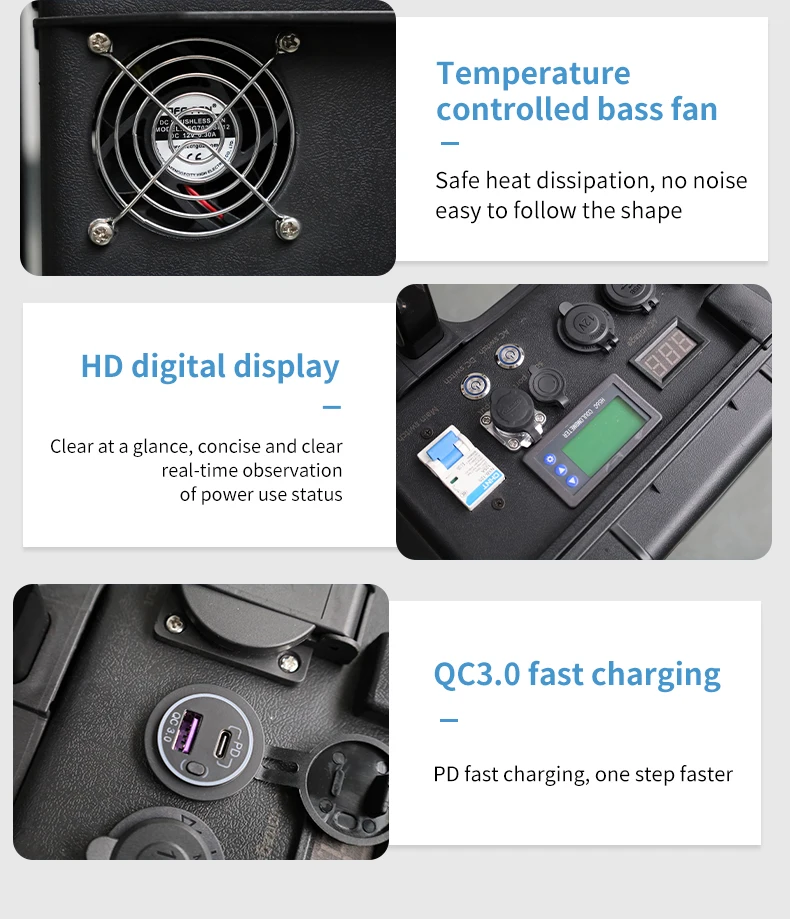 2000W Power supply outdoor portable power station for emergency power backup