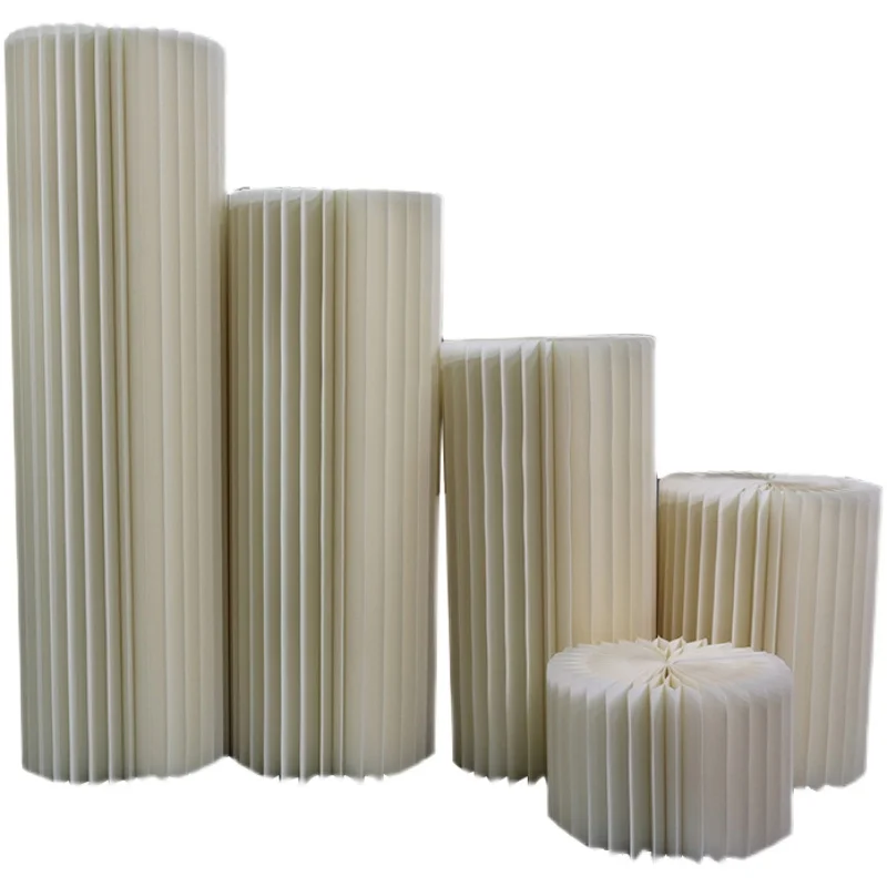 New Wedding Props Road Guide Ornaments Origami Dessert Table Folding Column Paper Roman Column Mall Window Layout