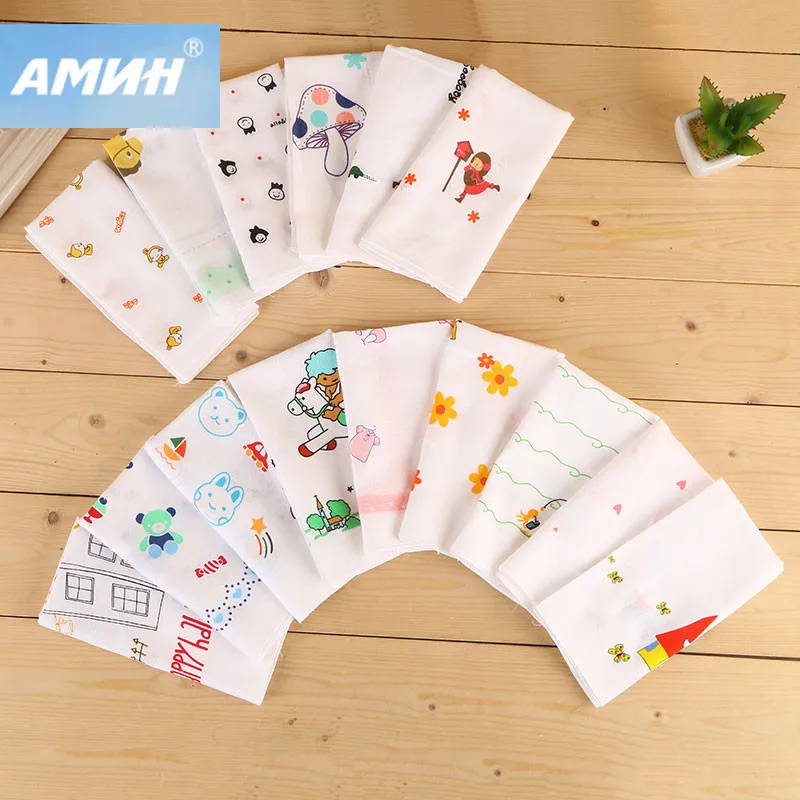 FUBU children newborn face soft fabric handkerchief baby bandana 100% cotton customized logo