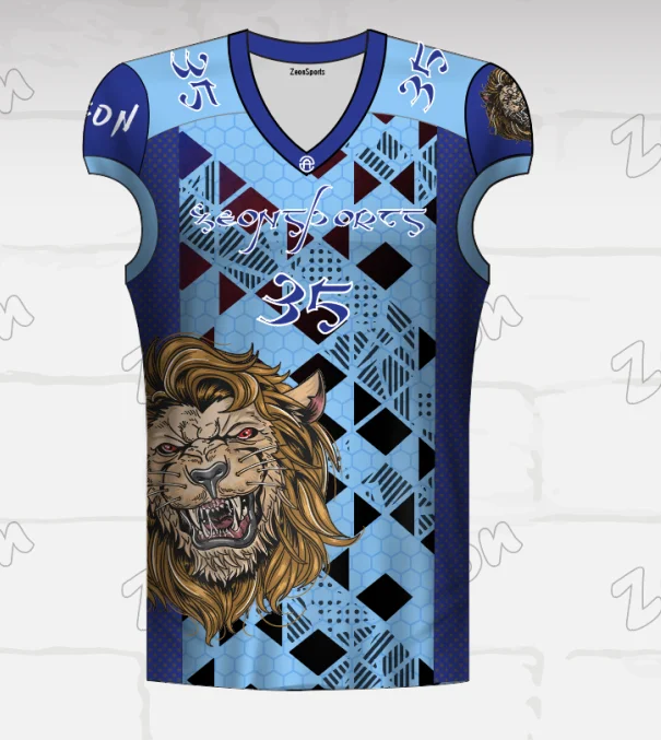 Custom high quality 2019 new design comfortable sublimation American football  jersey