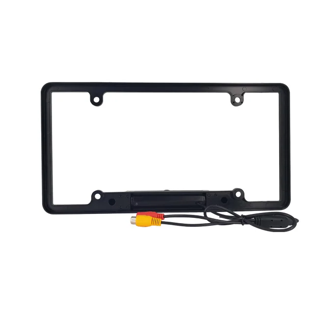 Wide angel Car License Plate Rear View Rearview Camera Frame 8 LED IR night vision USA licence Plate backup camera