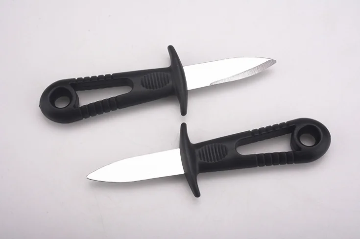 
2021 HOT Multifunction Seafood Shell Anti-slip Handle Tool Home Kitchen Pry Scallop Knives Stainless Steel Open Oyster Knife 