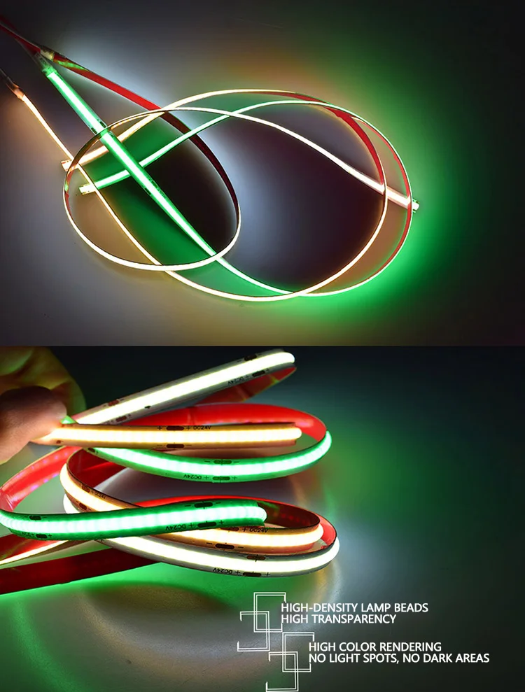 Factory Direct 220V IP65 High Brightness Remote Wireless BT control 2835 COB strip light Kit