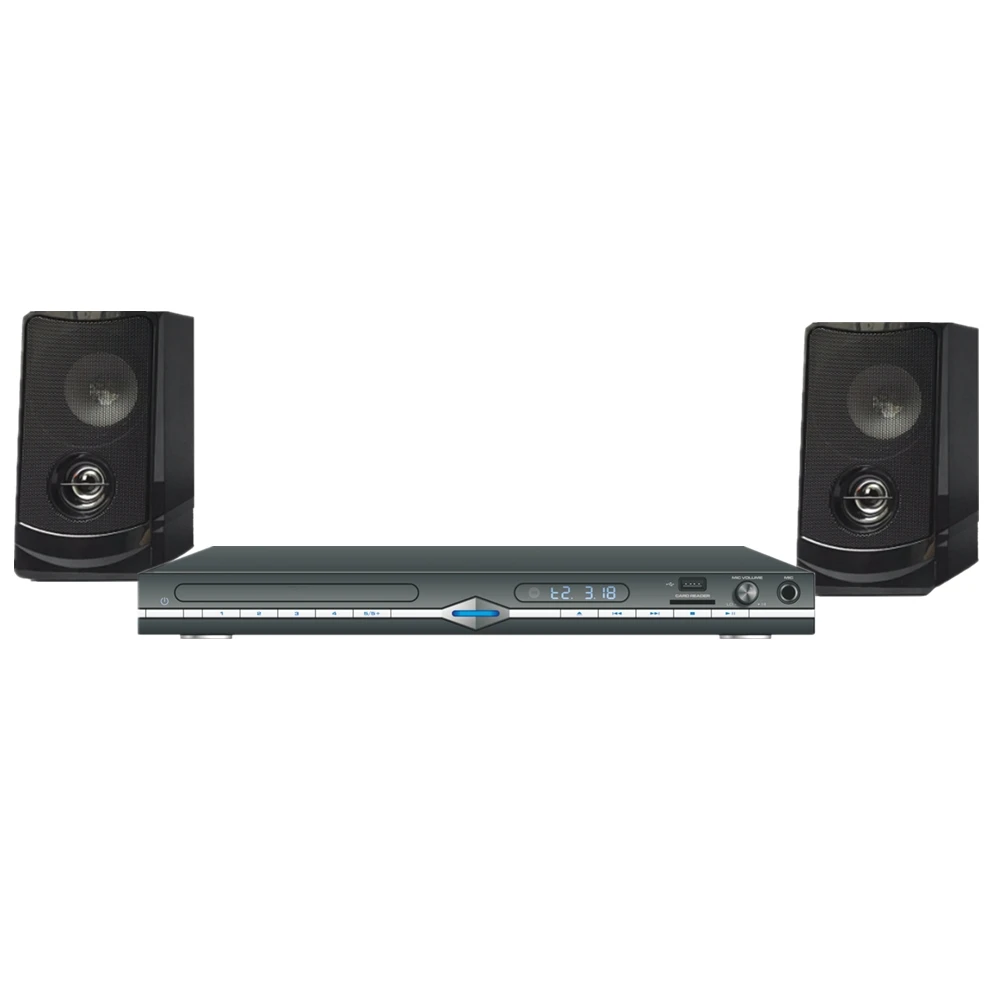 DVD-TKB313 USB SD DVD Полный металлический домашний dvd-плеер с 2 динамиками пульт дистанционного управления и светодиодный дисплей