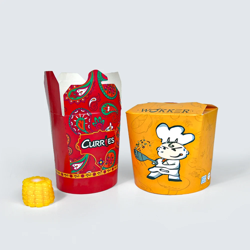 Custom Logo Disposable takeout food box takeaway chinese noodle food boxes pasta packaging for noodle paper box