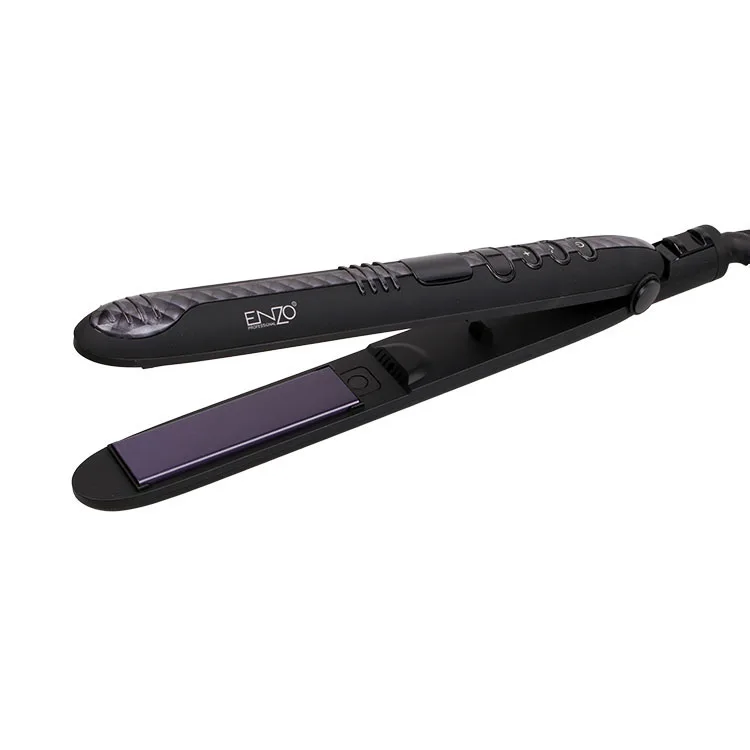ENZO New hair salon styler mini flat iron small light weight portable travel size hair straightener & curling tool