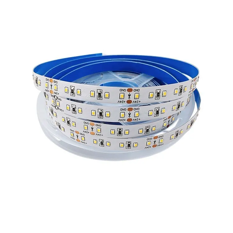 Высокая эффективность SMD 2216 120 светодиодов/м светодиодные гибкие полосы света теплый белый линейного освещения