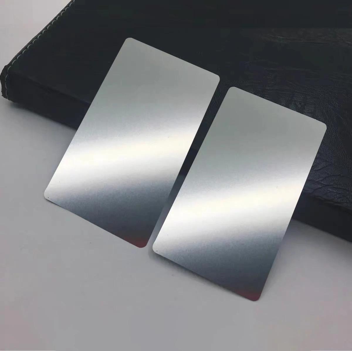 Custom Print Logo Personalized Blank Metal Business Cards For Laser Engraving