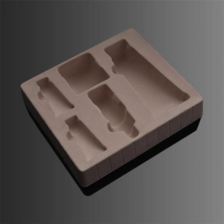 High Quality Customized Pvc Blister Inner Packaging Box Ps Flocking Lining Plastic Five-piece Cosmetic Box