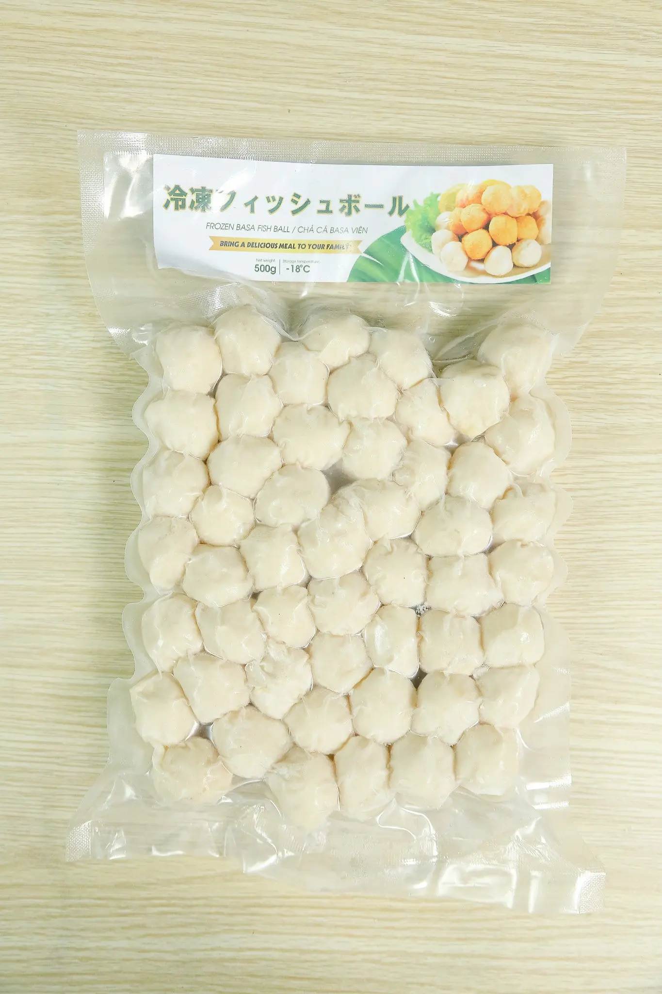 Frozen Basa Fish Ball Spicy Chewy Dried Small Instant Fish Bags Soft Box Style Storage Cool Packing Packaging Feature