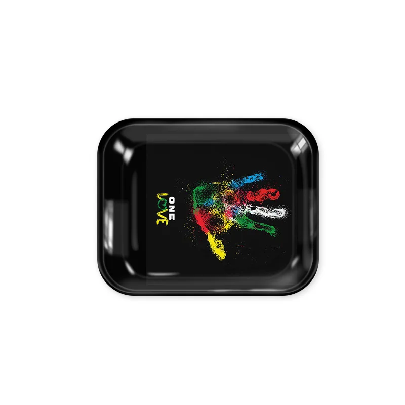 wholesale mixed design opp bag package rolling trays any size metal rolling tray New design custom logo rolling trays