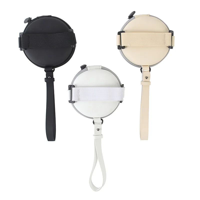 Luxury Design Folding Sunglasses Case Eva Round Storage Bags With Strap