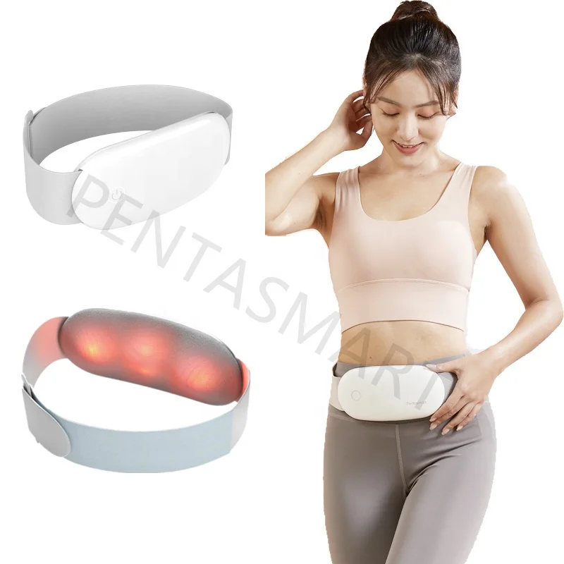 2022 Best Seller Relief Period Cramp Period Belts Heating Air Pressure Lumbar Abdomen Massager For Women Menstrual Pain Relief