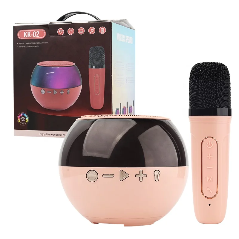 Wholesale price wireless portable speaker small size with microphone LED RGB inside BT connect with mobile phone mini speakers