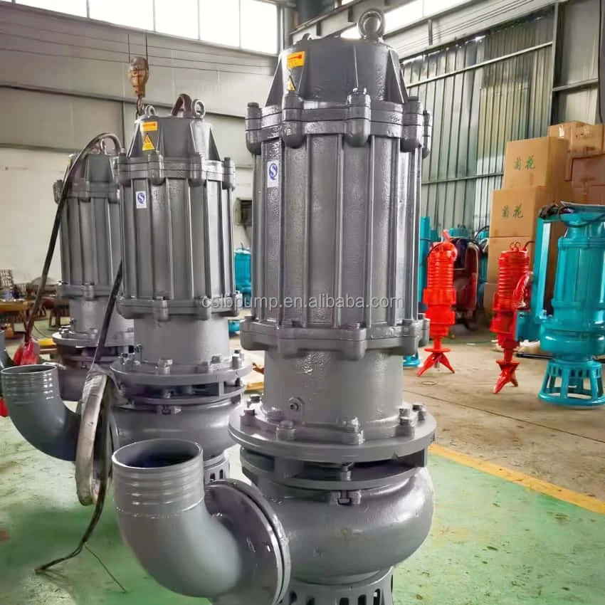 High pressure electric hydraulic industrial submersible dredging sand, sewage slurry pump