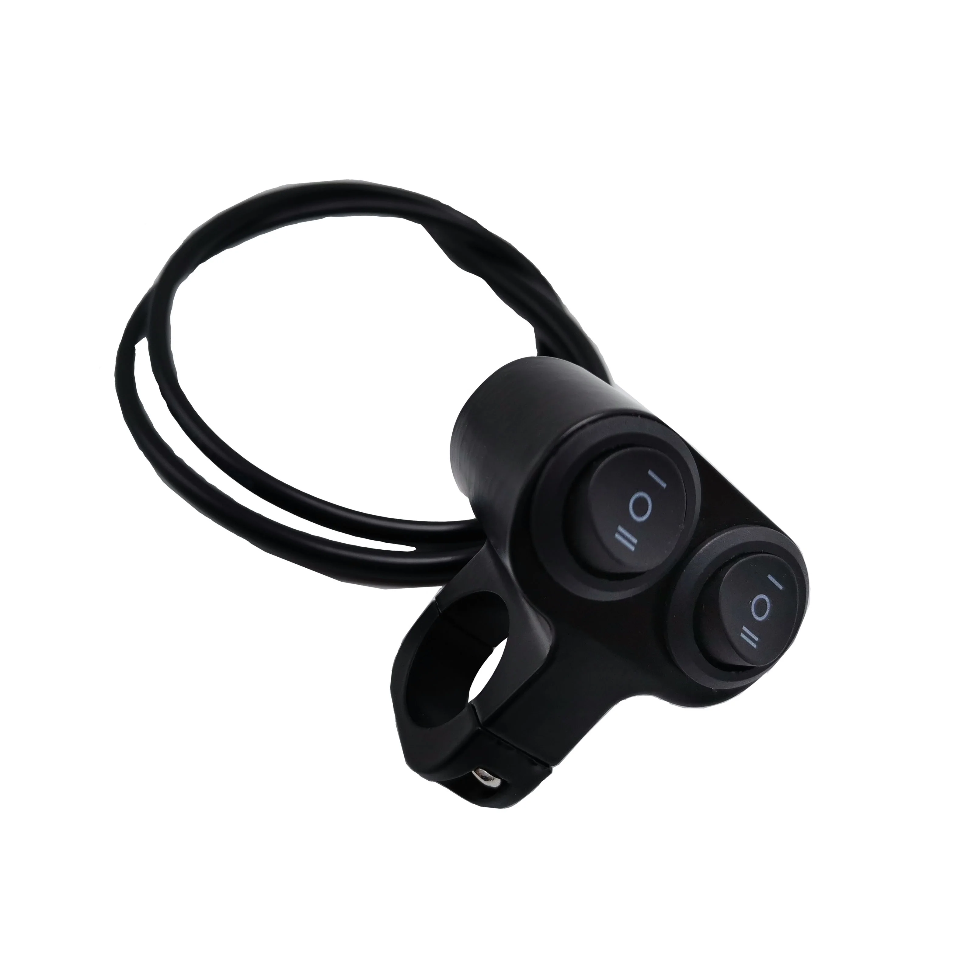 Universial CNC aluminium on-off double button 12V 10A grip light motorcycle handlebar switch