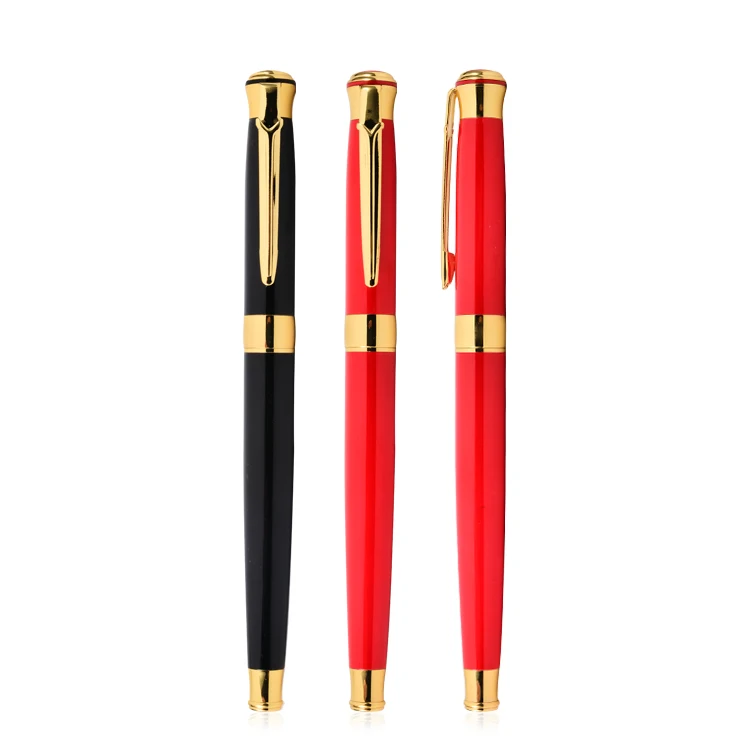 2022 Business Promotional Gift Pen With Box Set Luxury Calligraphy Fountain Pen Ink Cartridge Gift Metal Pen Set