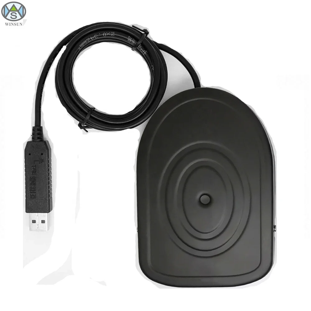 FS2019U New USB Single Pedal Metal Foot Switch for Industrial Machinery Smart Control Factory Test 2m Wire