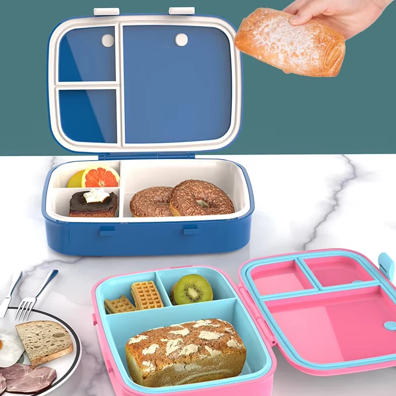 R Aohea Patented Wholesale 3 Compartment Leakproof Lunch for kids and Adult compartments bpa free  ODM  for teenager lunchbox