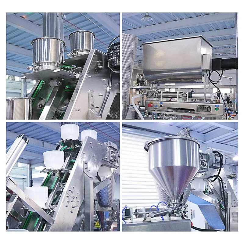 Bowl Conveyor Feeding Ready to Eat Food Simmer Sauce Envasadora Doypack Automatic Rotary Retort Pouch Packing Machine