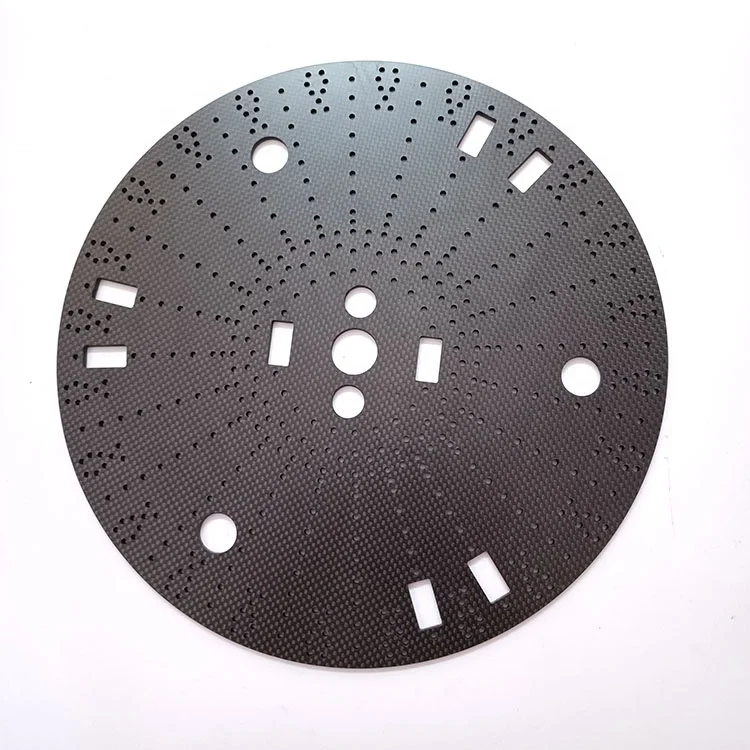 CNC Cutting Carbon Fiber Sheet for Go-cart Sprocket Protector