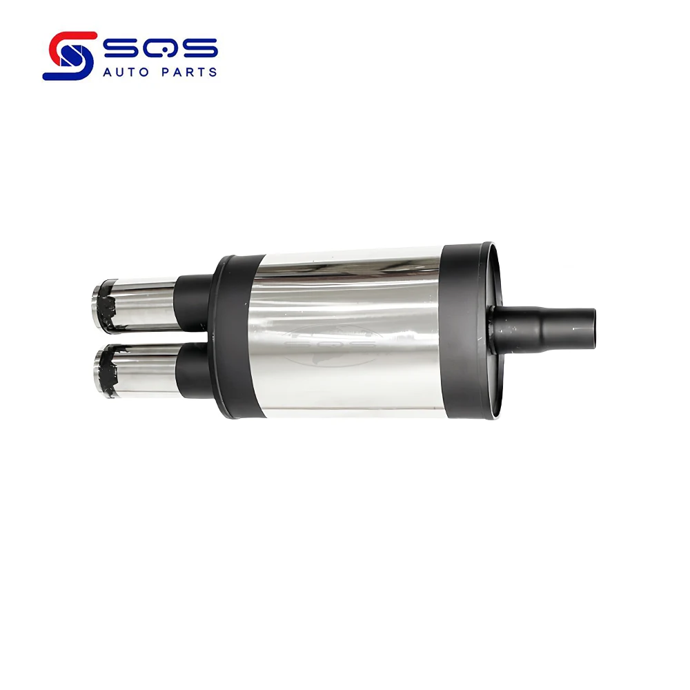 SQS High-QualityUniversal Stainless Steel Exhaust Drum Muffler Silencer Exhaust pipe tailpipe tail throat