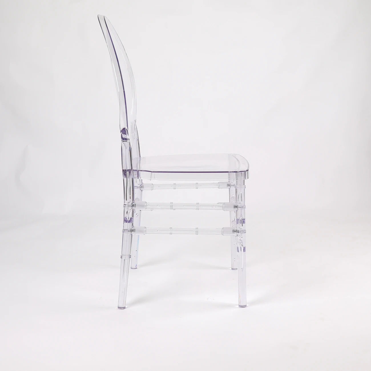 2024 trending sale Design Clear Acrylic Transparent Banquet Stacking Plastic O round chair