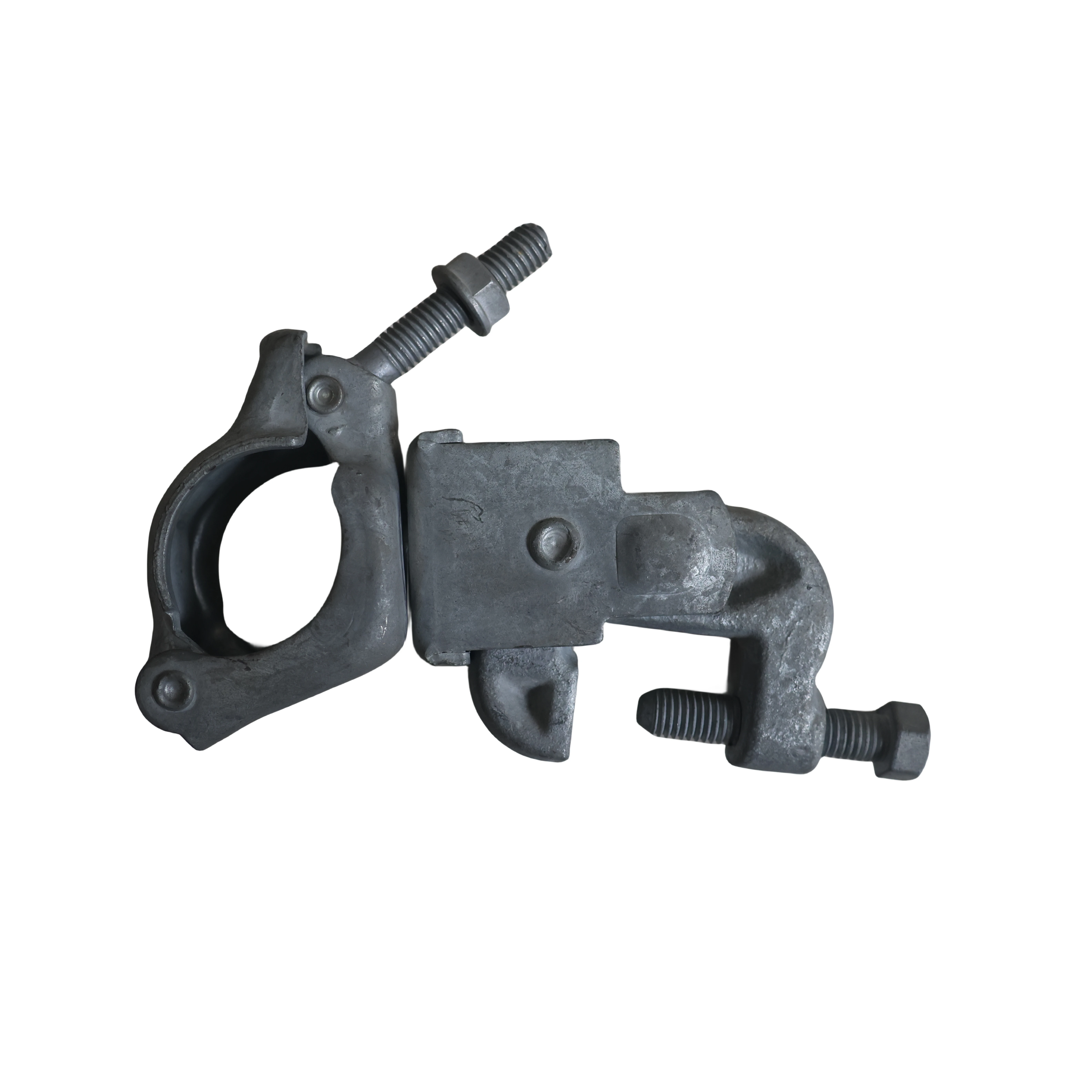 Durable Scaffolding Accessories Double Coupler Swivel Fixed Clamp Pressed Steel Pipe Clip For Construction