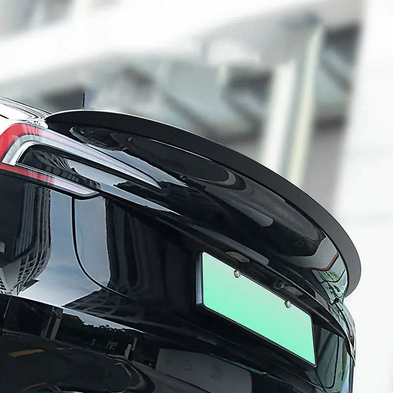 Задний спойлер для tesla model 3 y 2024 заднее крыло багажника ABS оригинальная производительность карбоновое волокно наружные аксессуары