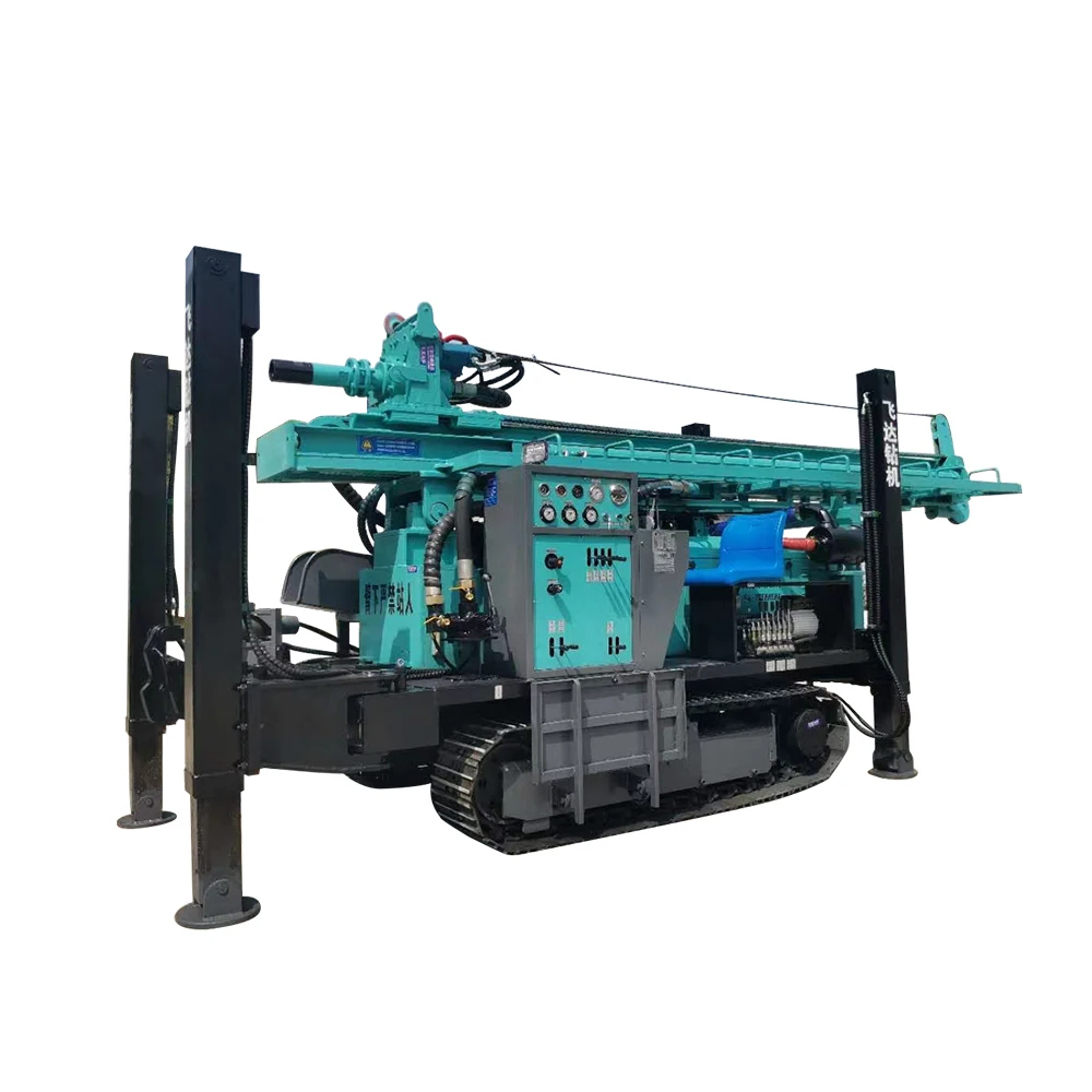 350m Water Well Drilling CE ISO Approved 350m Pneumatic Portable Hydraulic drilling rig