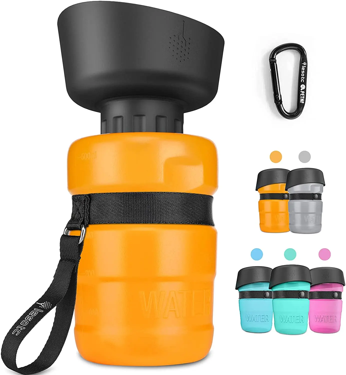 Pet Water BottlecFoldable, Dog Travel Water Bottle Dispenser, Lightweight