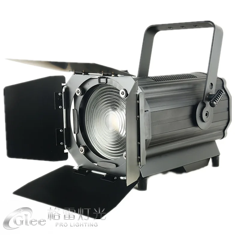 200W WW CW 2in1 White LED Theater Theatrical Studio Auto Motorized ZOOM Fresnel Spot Spotlight Light