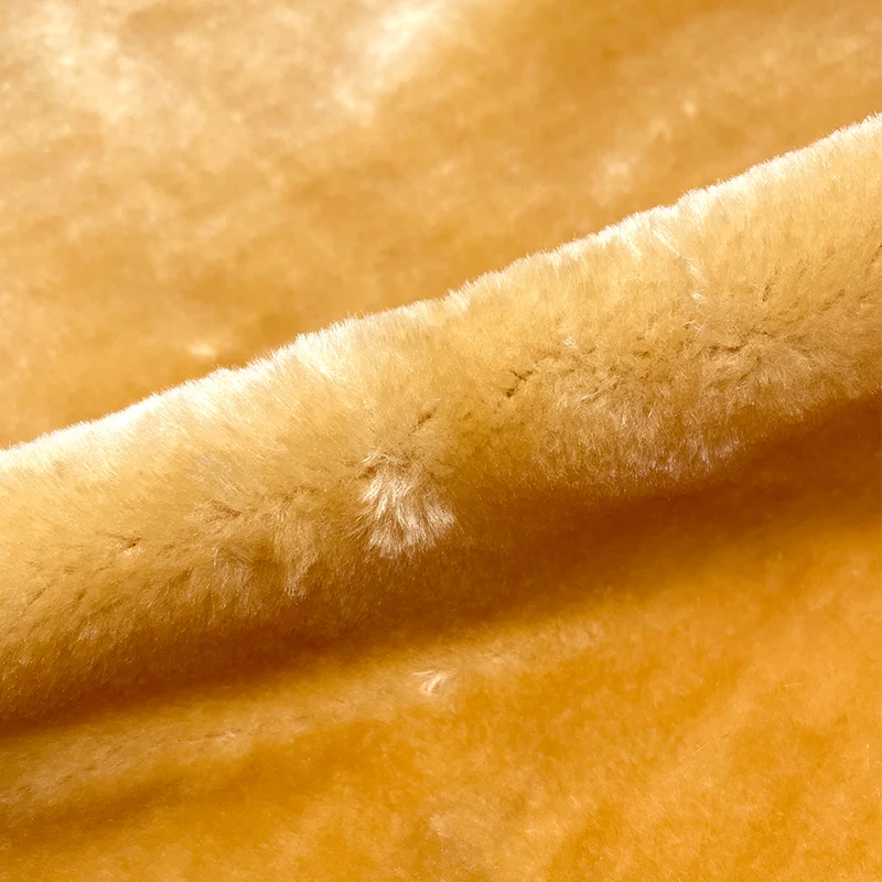 Wholesale Customized Mongolian Polyester Rabbit Fur Faux Toy Long Pile Knitted Soft Mink Fur