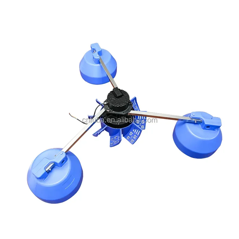 Energy-saving fish pond aerator pump floating Frequency Impeller Aerator  fish farming aerator with plastic impeller
