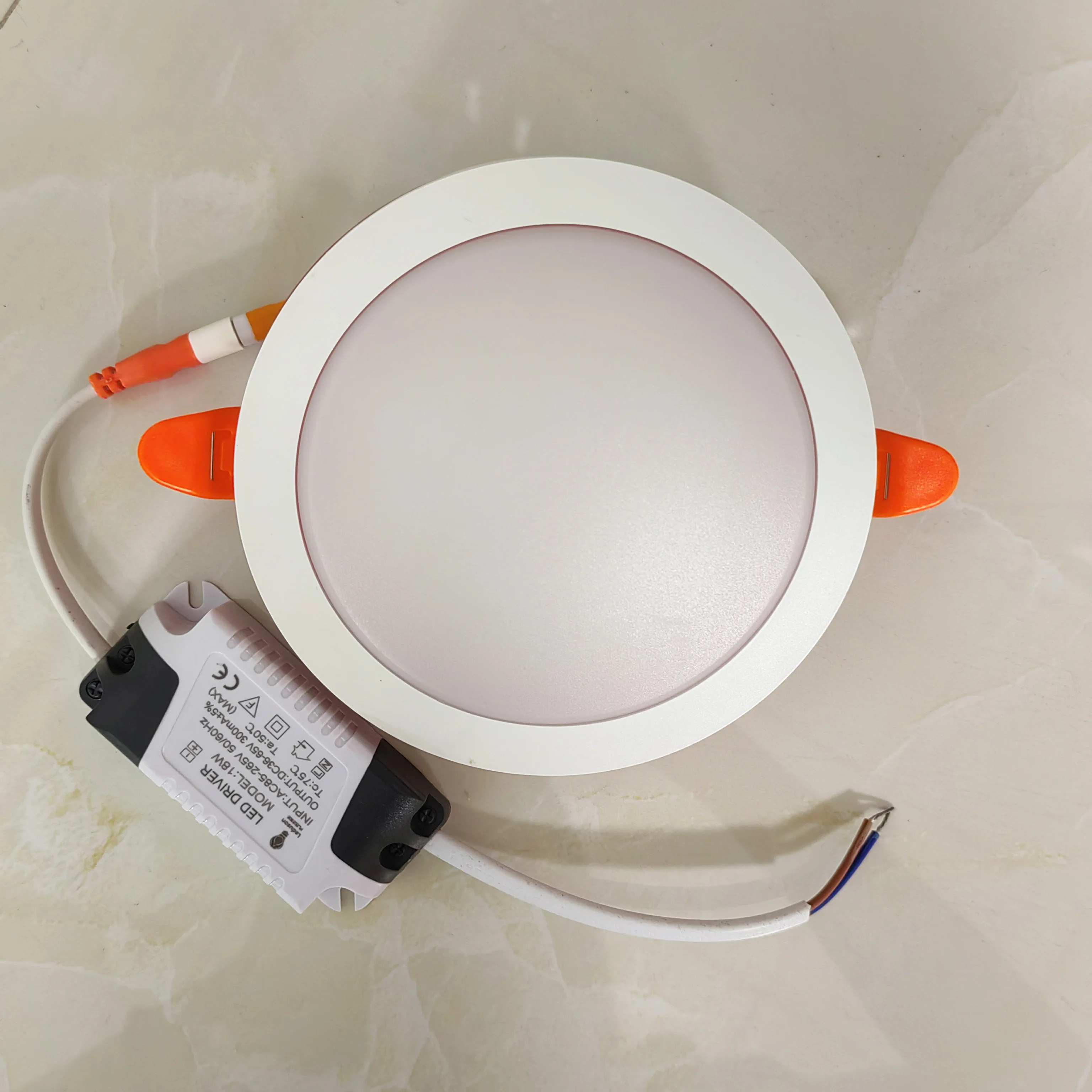Manufacturer direct sales circular LED ceiling light, low-priced LED embedded panel light, free opening hole design