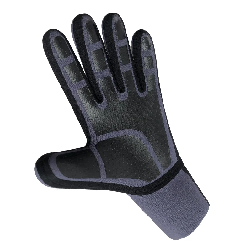 Перчатки для дайвинга 2 мм, с подогревом, неопреновые резиновые, с пятью пальцами, теплые перчатки для Гидрокостюма, нескользящие перчатки для дайвинга с теплой водой, мужские и женские sn