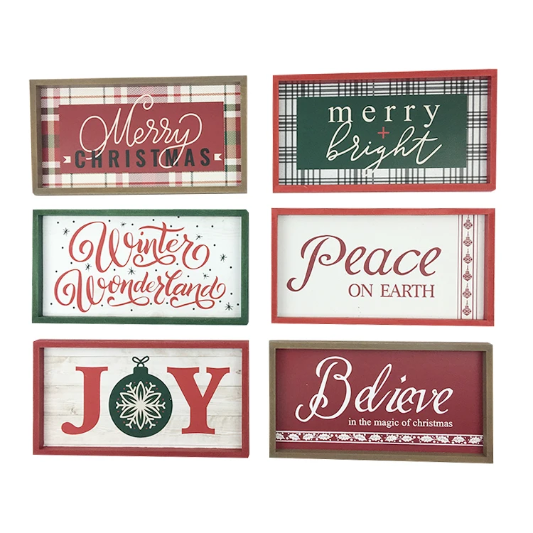 Wood Decorations Good Quality Colorful Printing Logo Sign Home Wood Sign Party Wall Decorations