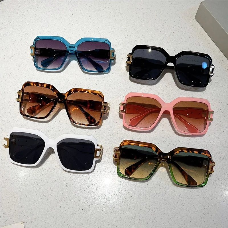 Lvcong Luxury Men High Quality New Fashion Polarized Sunglasses Big Frame Retro Square Polarized Sun Glasses Lens For Unisex